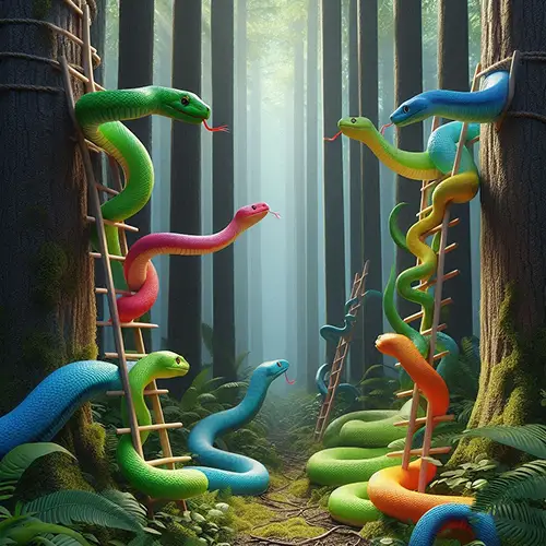 Premium Snakes & Ladders Game